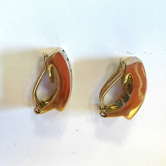 H. Stern Rainbow Clip on Hoop Earrings - 18k Gold with semi precious stones - Picture 3 of 3